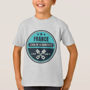 Camiseta Col de la Bonette french Alpes motobike tour