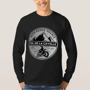 Camiseta Col de la Cayolle french Alpes motobike tour