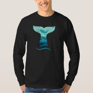 Camiseta Cola de ballena en olas Orca Ballena asesina Océan