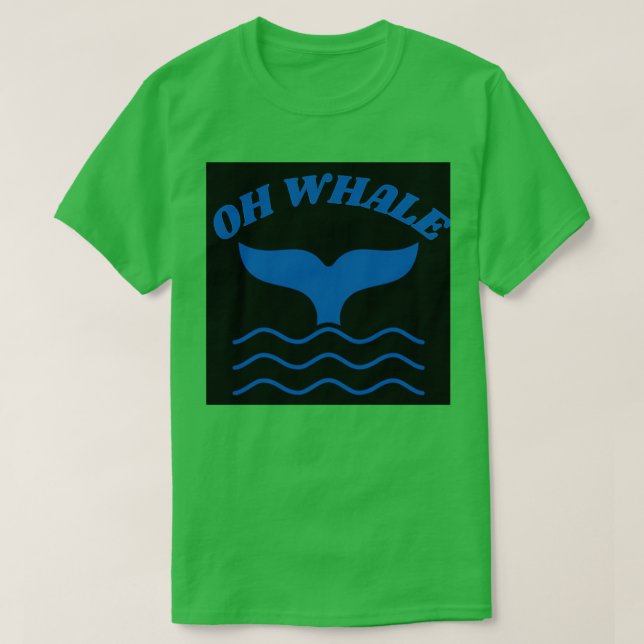 Camiseta Cola de ballena en Sea Blue (Diseño del anverso)