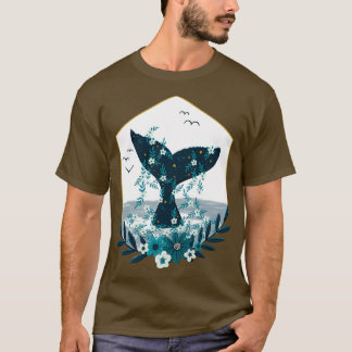 Camiseta Cola de ballena floral