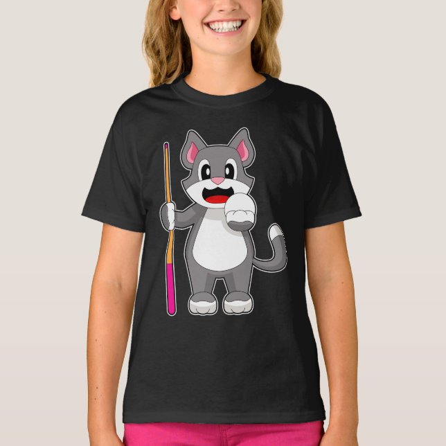 Camiseta Cola de Billar de Gato (Anverso)