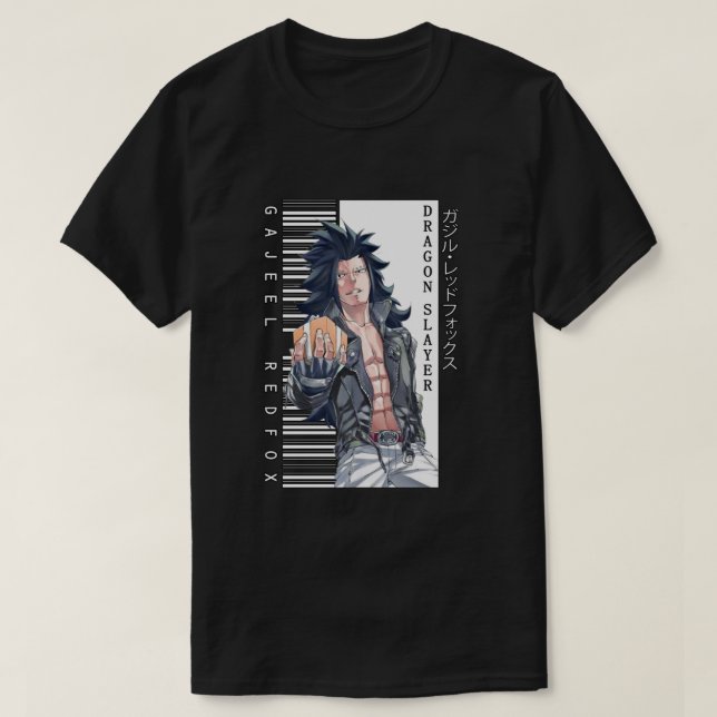 Camiseta Cola de hadas - Gajeel Redfox 1 (Diseño del anverso)