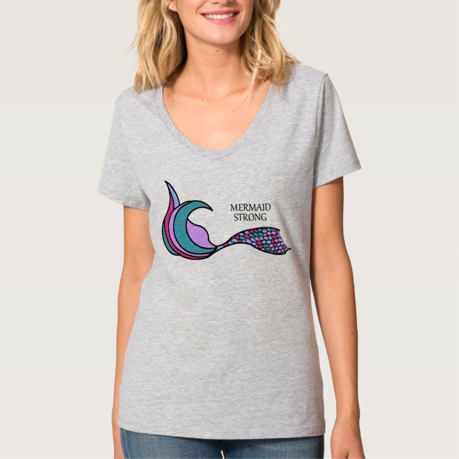 Camiseta cola de sirena fuerte Sirena (Anverso)