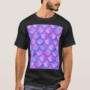 Camiseta Cola de sirena holográfica, textura de Relieve met