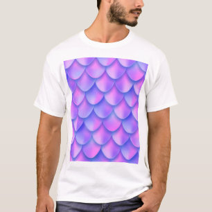 Camiseta Cola de sirena holográfica, textura de Relieve met
