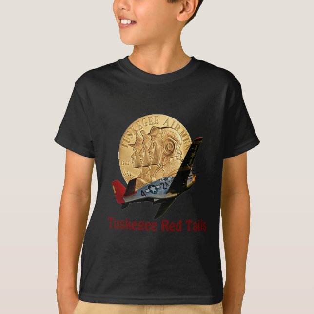 Camiseta Cola del rojo de Tuskegee (Anverso)