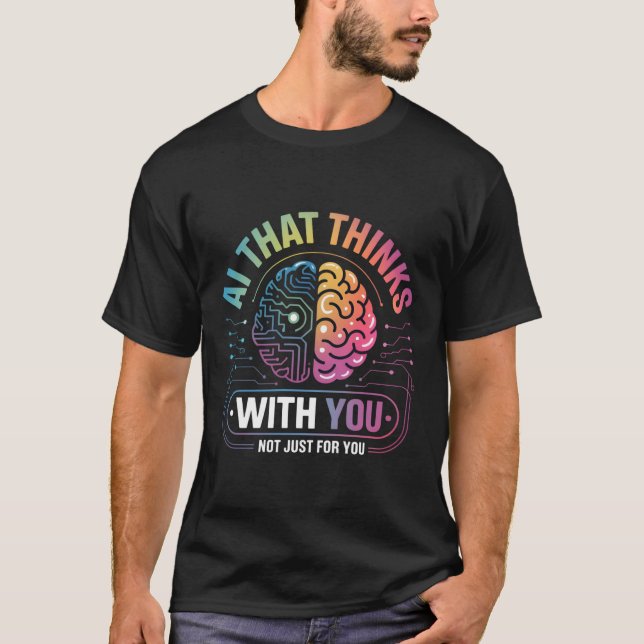 Camiseta Colaboración de IA de interacción humano-computado (Anverso)