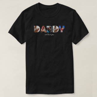 Camiseta Colage de Fotos Personalizado Moderno Simple con L