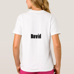 Camiseta Colage de nombre personalizado fuente deportiva