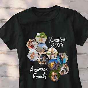 Camiseta Colaje de 9 imágenes personalizadas divertidas y m
