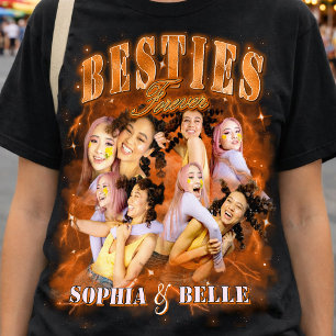 Camiseta Colaje de fotos de mejores amigos de los 90s Bootl