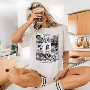 Camiseta Colaje de Fotos Imagen Retro Amiga de Despedida de