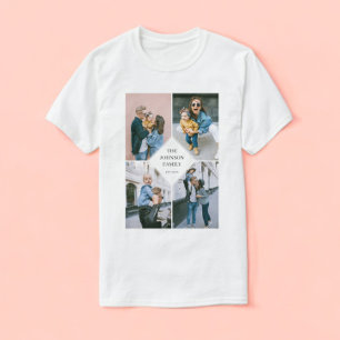 Camiseta Colaje de Fotos Moderno Simple
