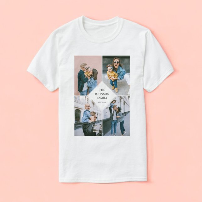 Camiseta Colaje de Fotos Moderno Simple (Subido por el creador)