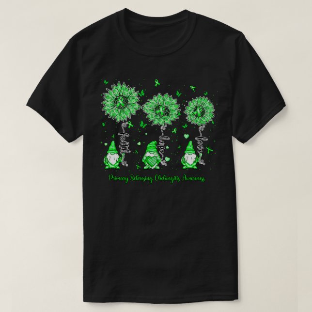 Camiseta Colangitis esclerosante primaria Sensibilización g (Diseño del anverso)