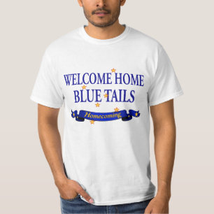 Camiseta Colas azules caseras agradables