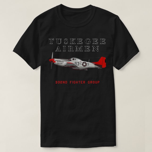 Camiseta Colas rojas P51 (Diseño del anverso)