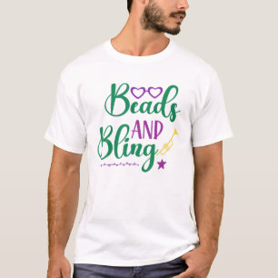 Camiseta Colas Y Bling Mardi Gras Fiesta Festividad