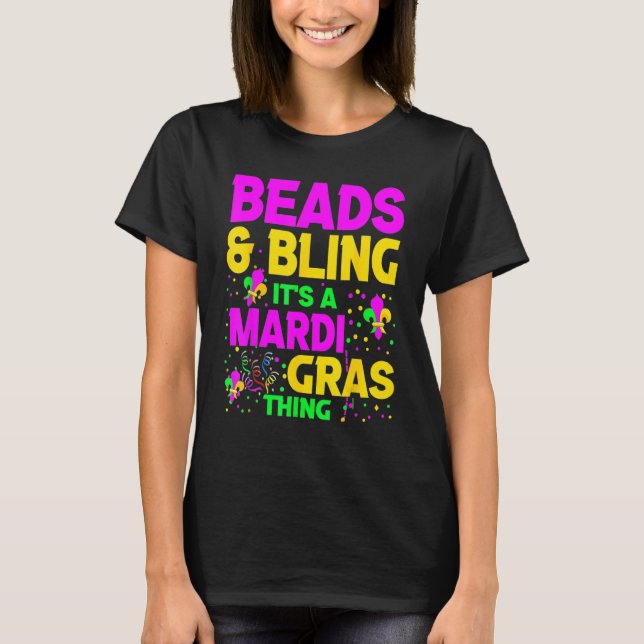 Camiseta Colas y hondas es un asunto del Mardi Gras New Orl (Anverso)