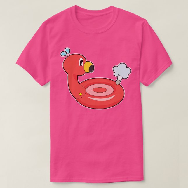 Camiseta Colchón de aire Flamingo (Diseño del anverso)