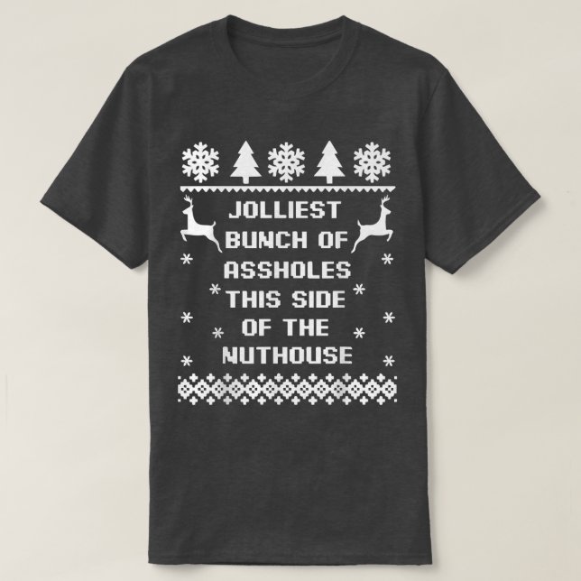 Camiseta Colchón De Navidades Feo De Jolly Bunch De AHoles (Diseño del anverso)