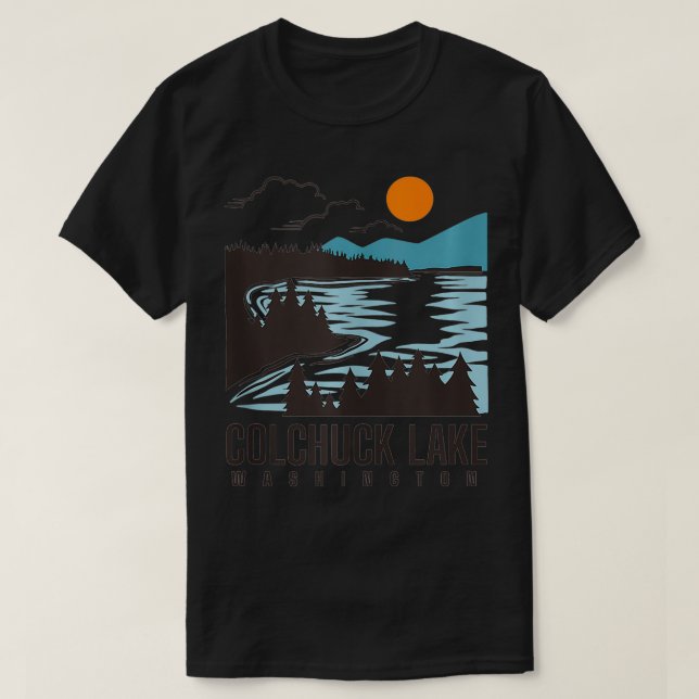 Camiseta Colchuck Lake Washington (Diseño del anverso)