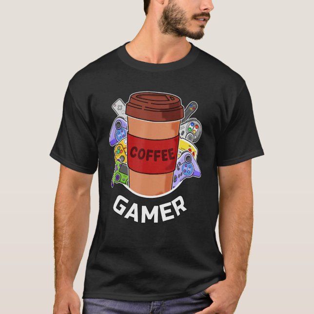 Camiseta Cold Brew Coffee Gamer Console y PC Gaming Coffee (Anverso)
