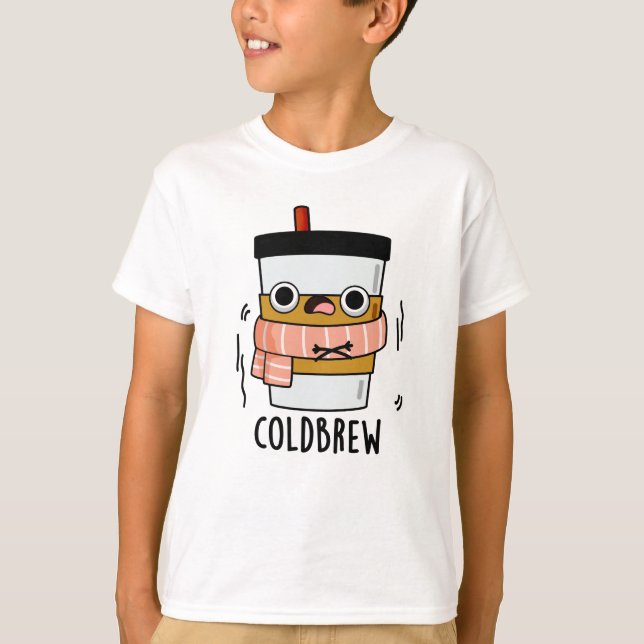Camiseta Cold Brew Funny Freezing Café Pun (Anverso)