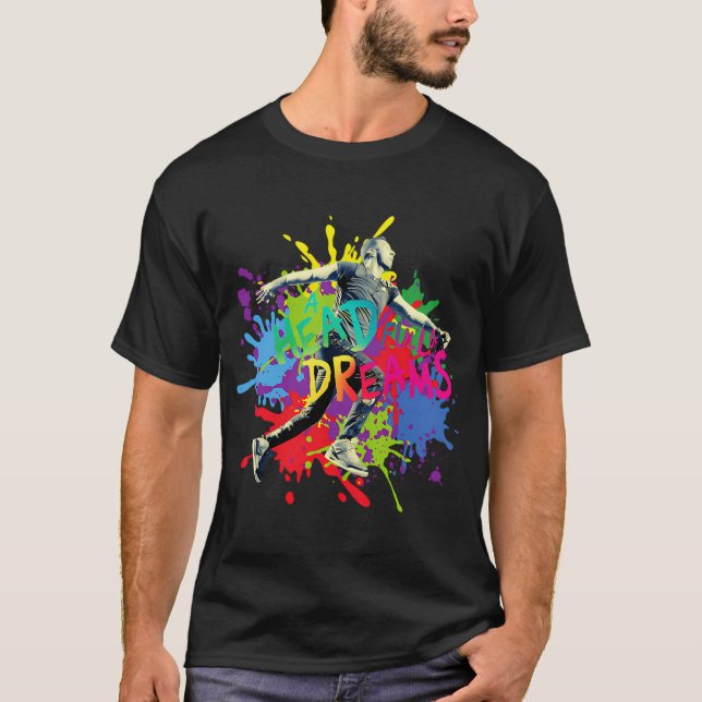 Camiseta Coldplay Splash Colorido (Anverso)