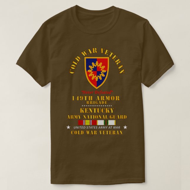 Camiseta ColdVet 149th Armor Brigade Kentucky ARNG w COLD S (Diseño del anverso)