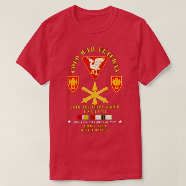 Camiseta ColdVet 46ª Artillería Grupo Fort Sill OK Missle B (Diseño del anverso)