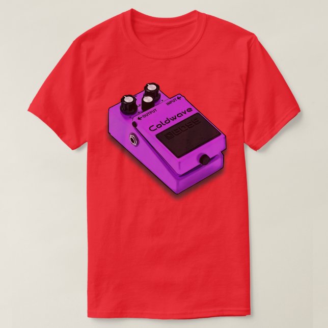 Camiseta Coldwave Original Guitar FX Pedal (Diseño del anverso)