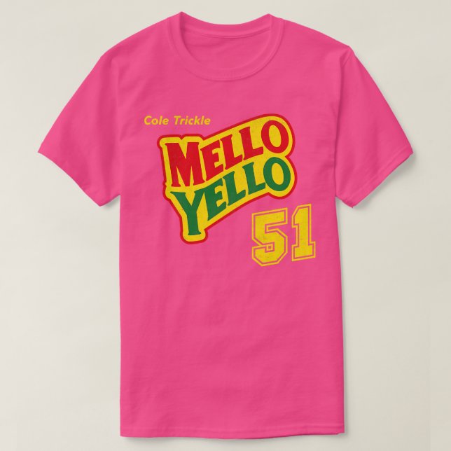 Camiseta Cole Trickle Mello Yello 51 cosecha (Diseño del anverso)