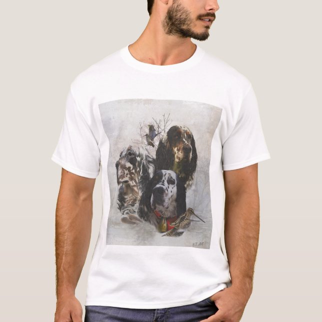 Camiseta Coleador inglés, caza de cochecitos de madera (Anverso)