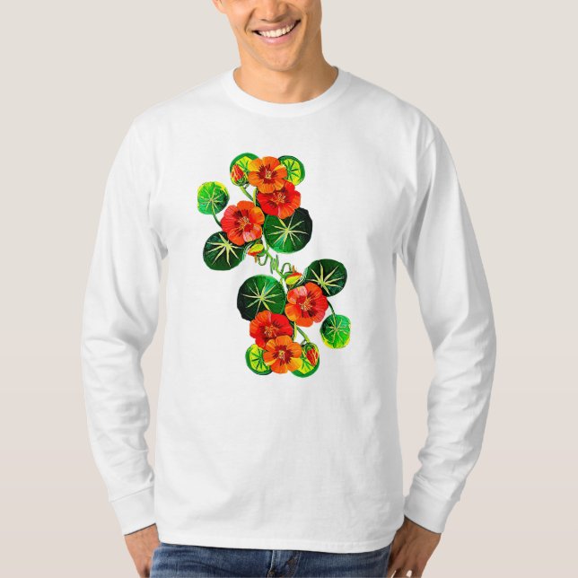 Camiseta coleção Flores do Brasil capuchinha,  (Anverso)