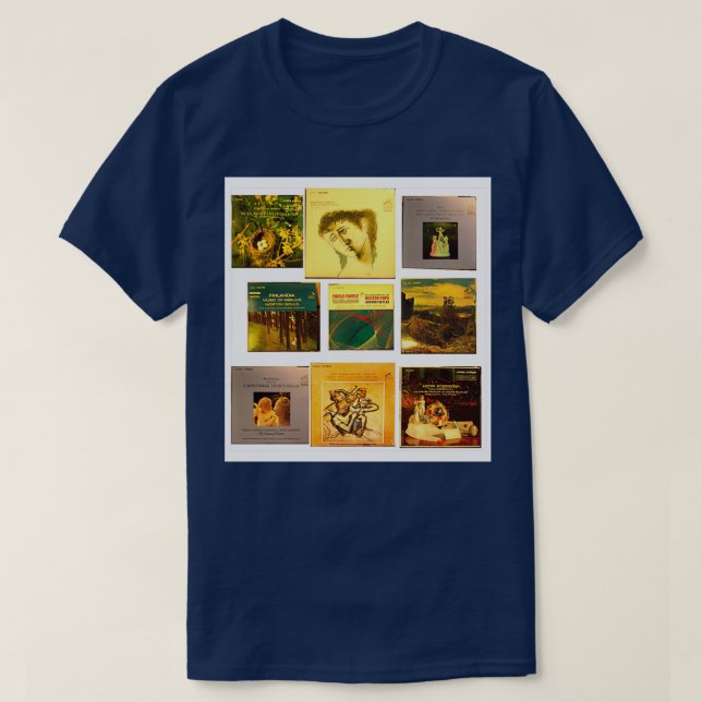 Camiseta Colección al estéreo vivo estéreo lsp piano álbum (Diseño del anverso)