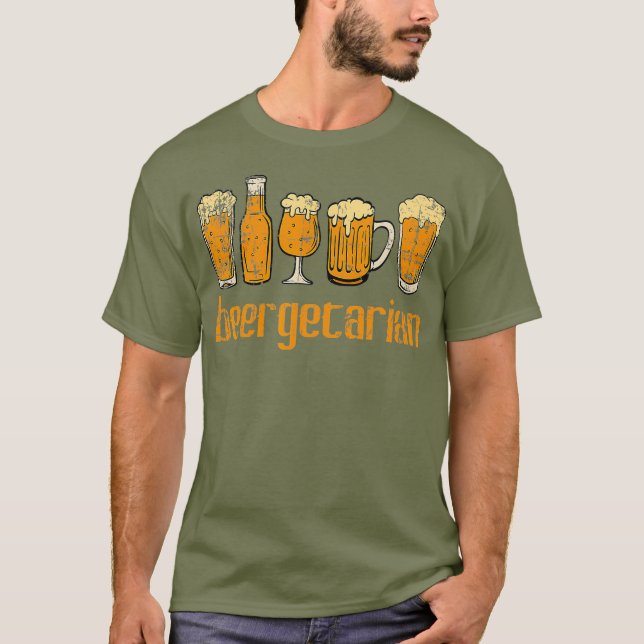 Camiseta Colección Beergetarian Beer Drunkard (Anverso)