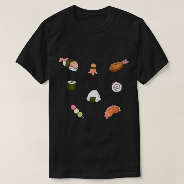Camiseta Colección Cute Sushi (Diseño del anverso)