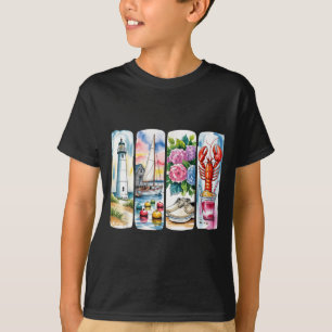 Camiseta colección de acuarela de verano costero
