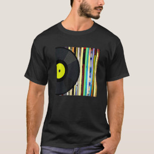 Camiseta Colección de álbumes de vinilo de registro