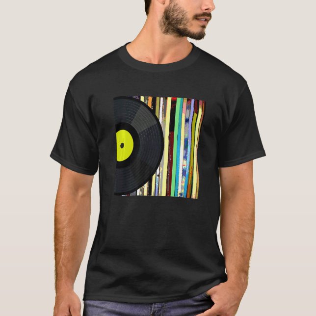 Camiseta Colección de álbumes de vinilo de registro (Anverso)