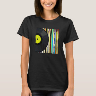 Camiseta Colección de álbumes de vinilo de registro