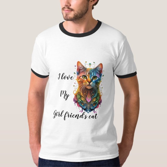 Camiseta "Colección de amor de gato de Moda" (Anverso)