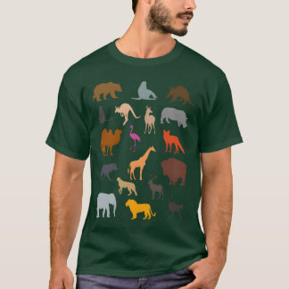 Camiseta Colección de animales del zoológico Regalo para vi