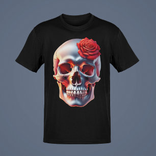 Camiseta Colección de Arte de Calaveras con Serpientes o Ro