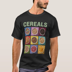 Camiseta Colección de Arte de Cereales para Desayuno Colori