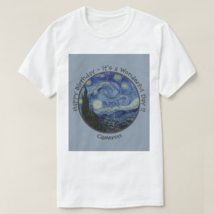 Camiseta colección de artículos de Van Gogh The Starry Nigh