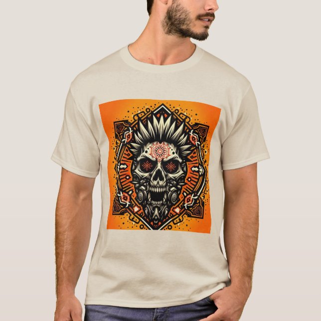 Camiseta Colección de calaveras tribales (Anverso)