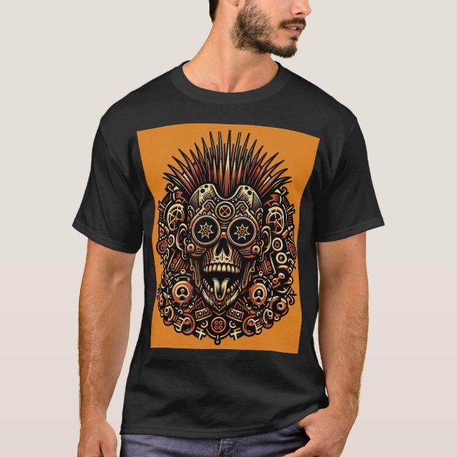 Camiseta Colección de calaveras tribales (Anverso)